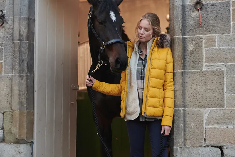 Barbour Irving Quilt Jacket Golden Yellow-6